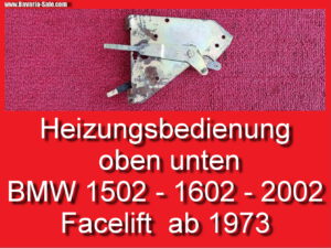 Bedienteil Heizung BMW E10 1602 2002 Bowdenzug Heizungskasten