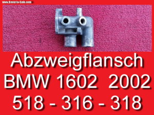 Wasserflansch Abzweigflansch am Zylinderkopf BMW NK E10 1602 2002 M10 518 316