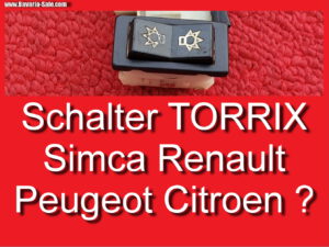 Schalter Torrix 549 Peugeot Citroen Simca Renault Kippschalter