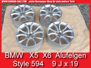 Alufelgen BMW X6 F16 X5 F15 9Jx19 ET18 u ET48 Alufelge Y 594 LM Rad 9 x 19