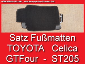 Neue Fußmatten Toyota Celica GT4 GTFour ST205