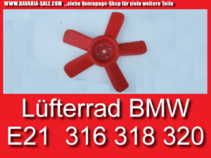 ❌ BMW E21 E12 M10 Lüfterrad Windflügel Fan 11521257039