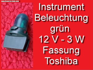 Lampenfassung 12V grün BMW VW Toshiba Glassockel W2,1X9,5d