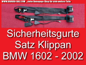 Satz Sicherheitsgurte komplett Klippan BMW 1602 2002 E10