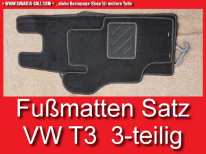 Fußmatten Teppich VW T3 Joker Atlantic California Syncro 3-teilig Fussmatten